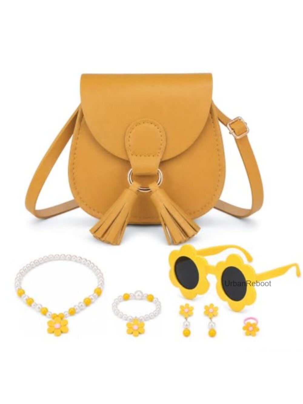 Toddler Girl Crossbody Purse Faux Leather Mini Bag Magnetic Closure